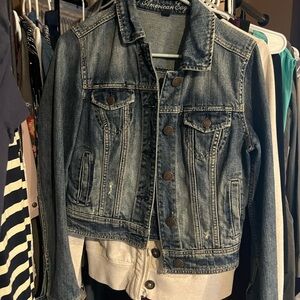 American Eagle Outfitters Dark Wash Denim Jacket